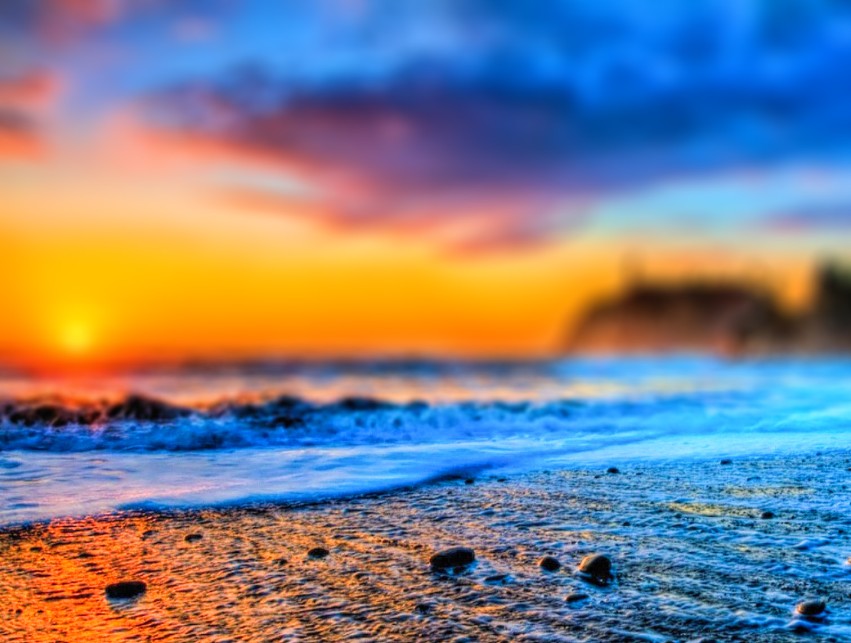 Ocean Beach Sunset CB Picsart Editing Background HD