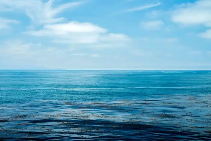 Ocean Water With Blue Sky Background HD Images