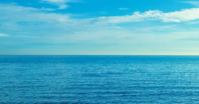 Ocean Water With Blue Sky Background HD Images