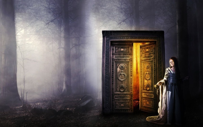 Open Door HD Background For Editing