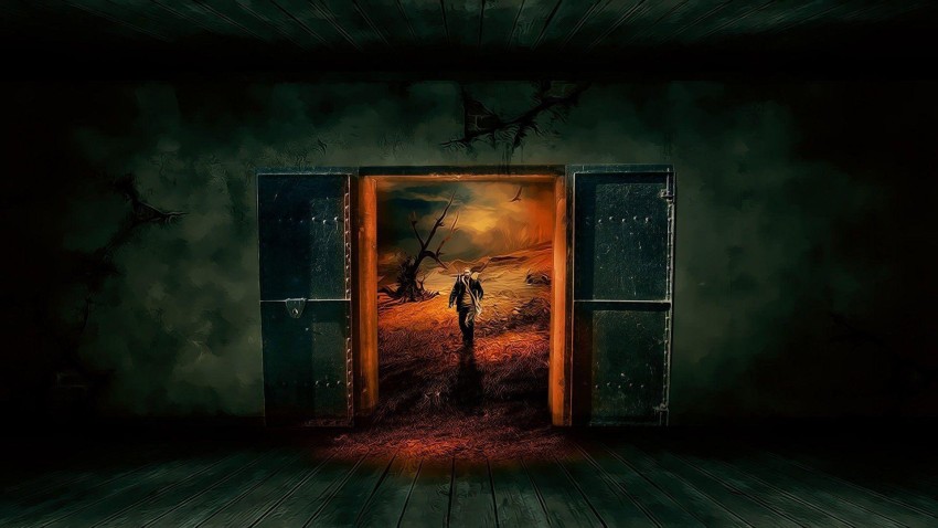 Open Door HD Background Wallpaper Image