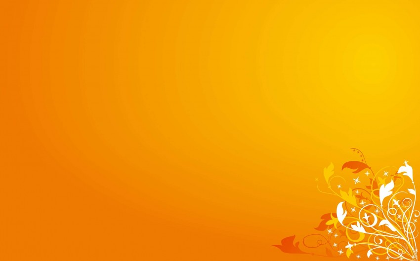 Orange With Yellow PowerPoint Background