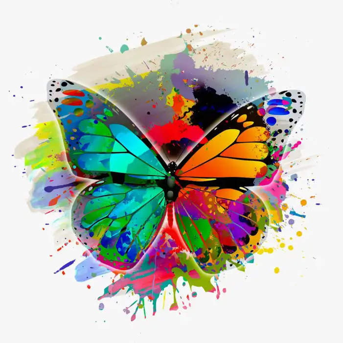 Painting Butterfly Background HD Images