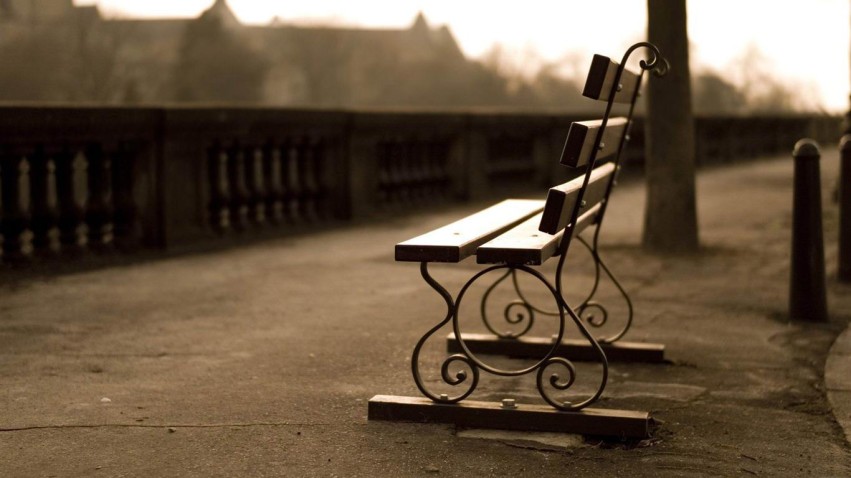 Park Chair Background Wallpaper Full HD