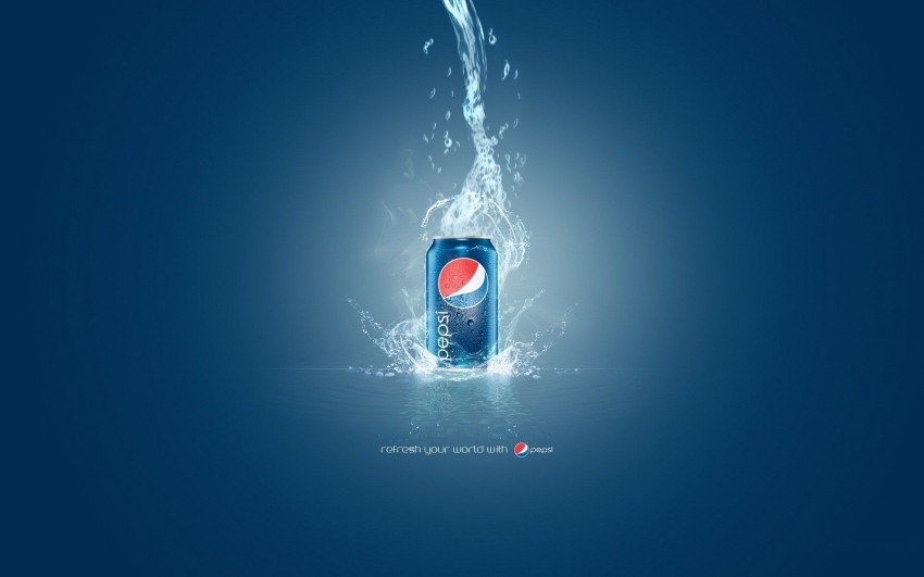 Pepsi Water Splash HD Background Wallpaper