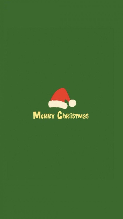 Phone Green Merry Christmas HD Background Wallpaper Image