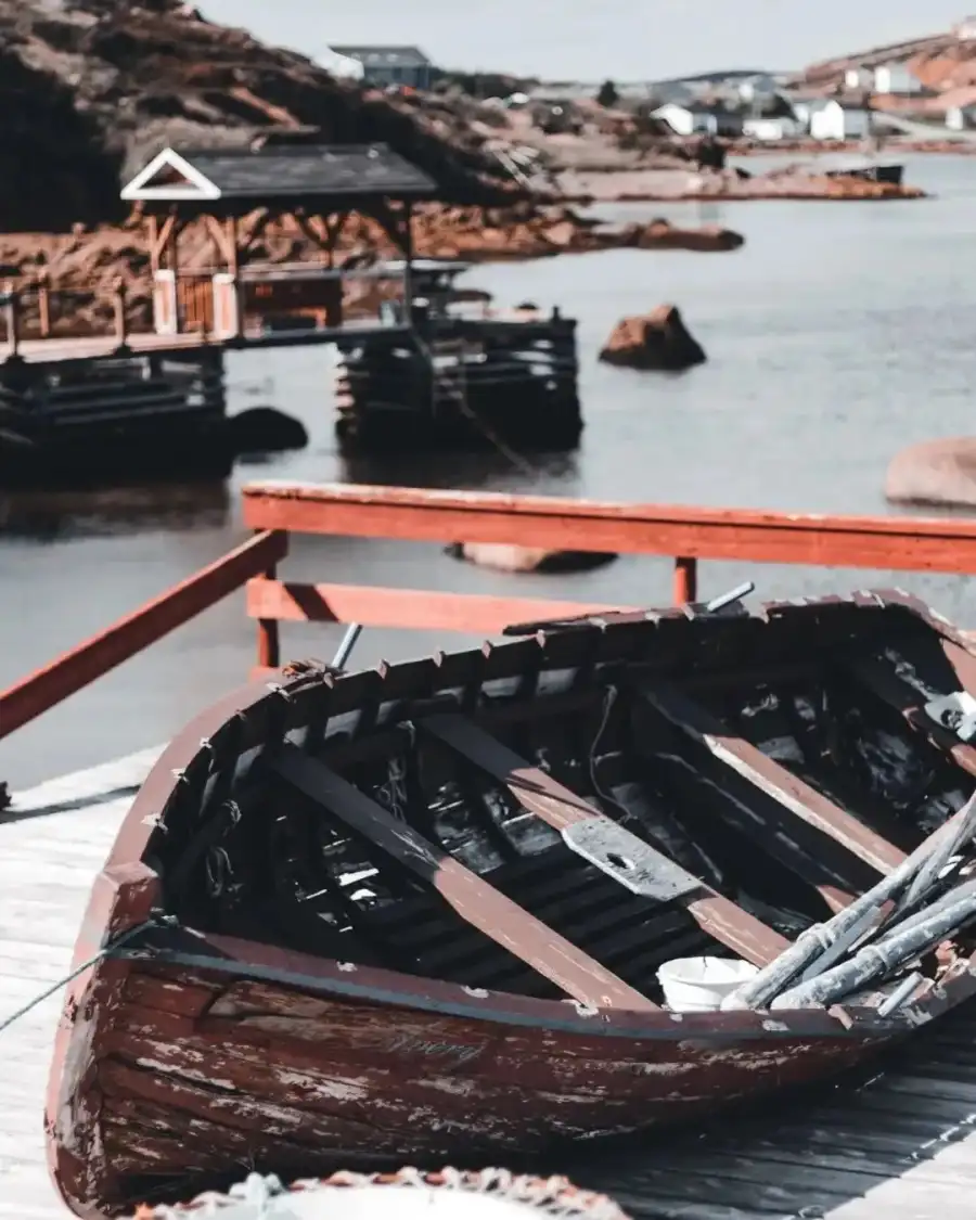 Photo Editing Boat On The Water Background