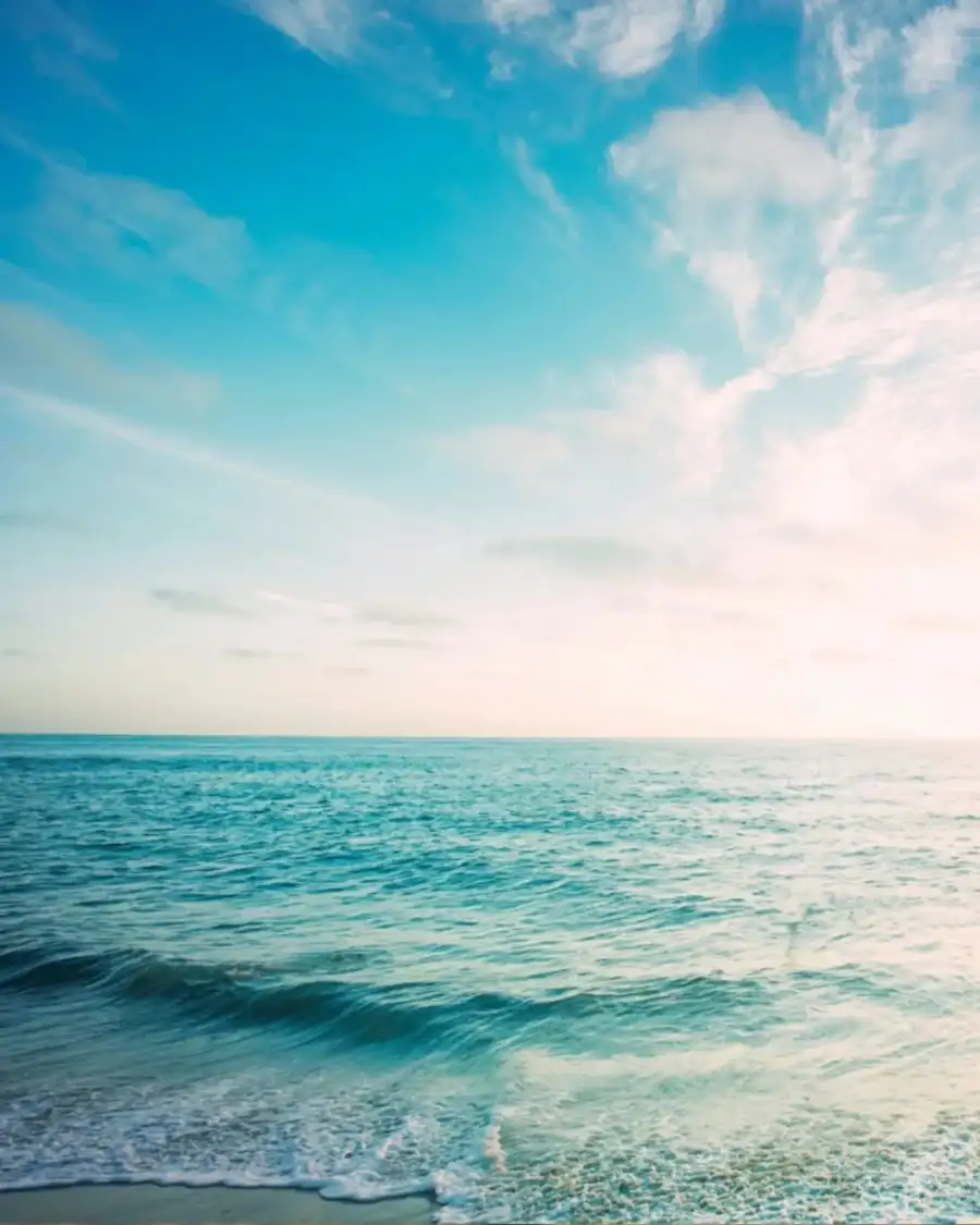 Photo Editing Body Of Water With Clouds Above It Background