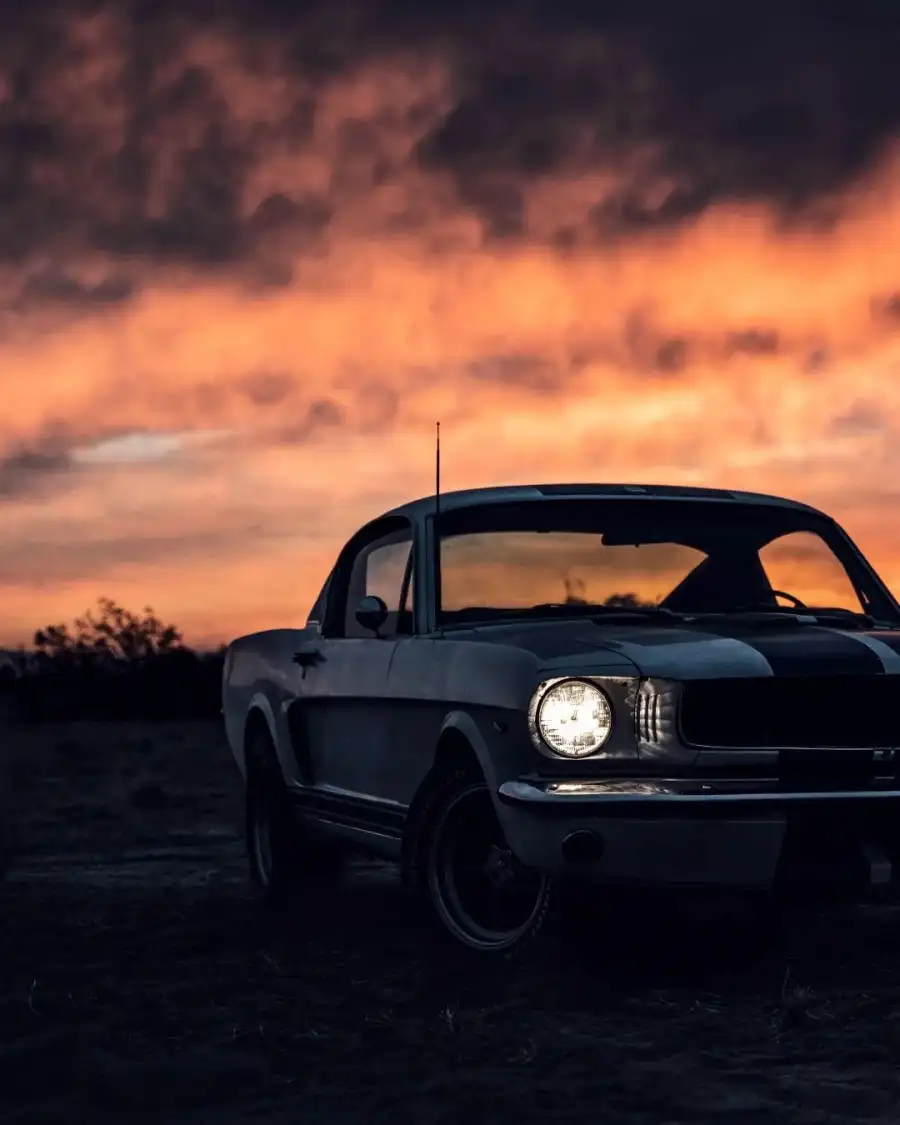 Photo Editing Car Parked In A Field Free  Background