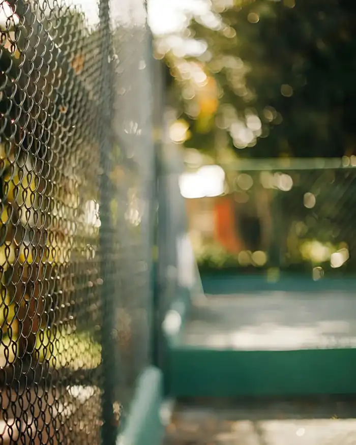 Photo Editing CB Fence With A Chain Link Fence Background