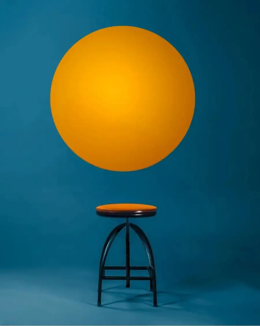 Photo Editing Yellow Balloon On A Stand Background Free