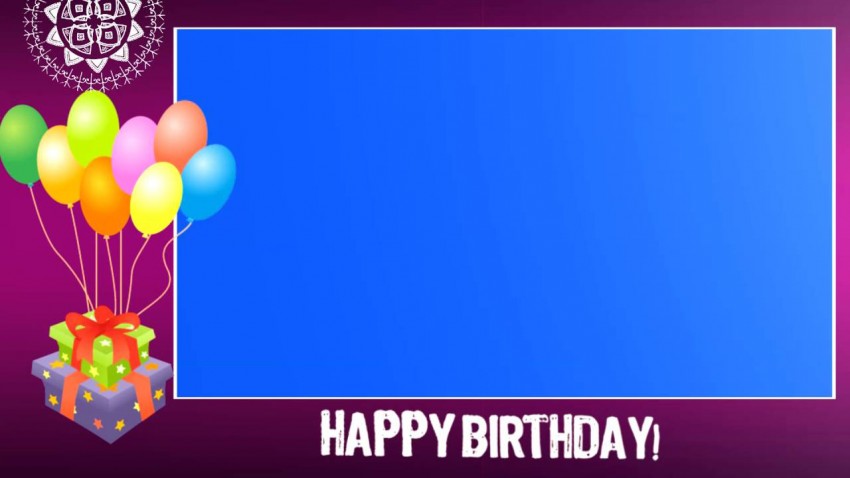 Photo Frame Happy Birthday Background Download