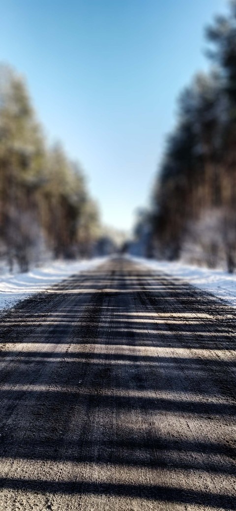 Picsart CB Winter Road Background Full HD