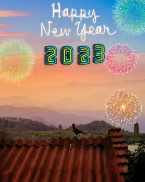 Picsart Happy New Year 2023 Background For CB Editing