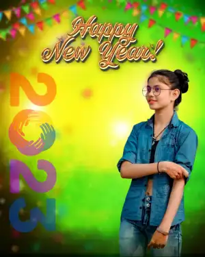 Picsart Happy New Year 2023 Background With Girl Editing