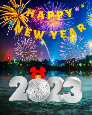 Picsart Happy New Year 2023 Editing Background