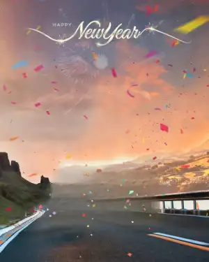 Picsart Highway Happy New Year 2023 Background