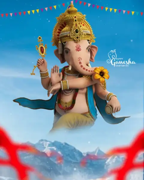 Picsart Mountian Ganesh Chaturthi Editing Background