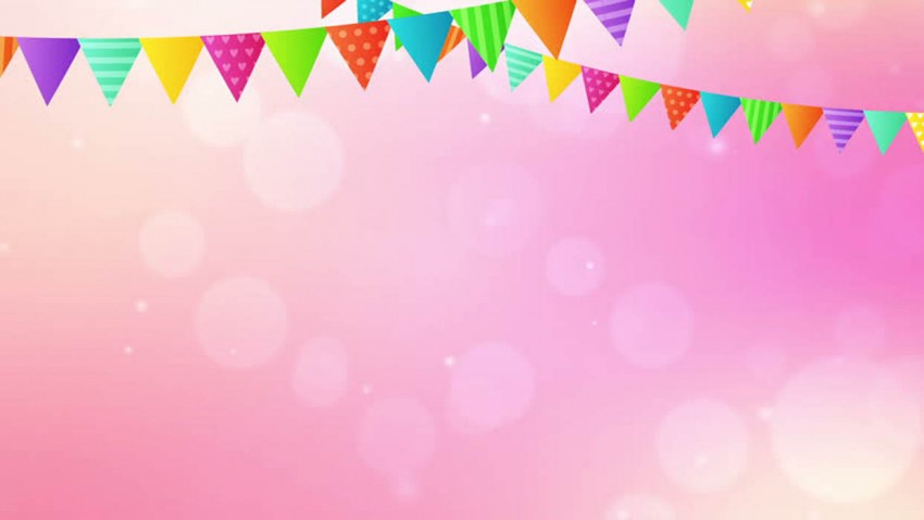 Pink Happy Birthday PowerPoint Templates Background