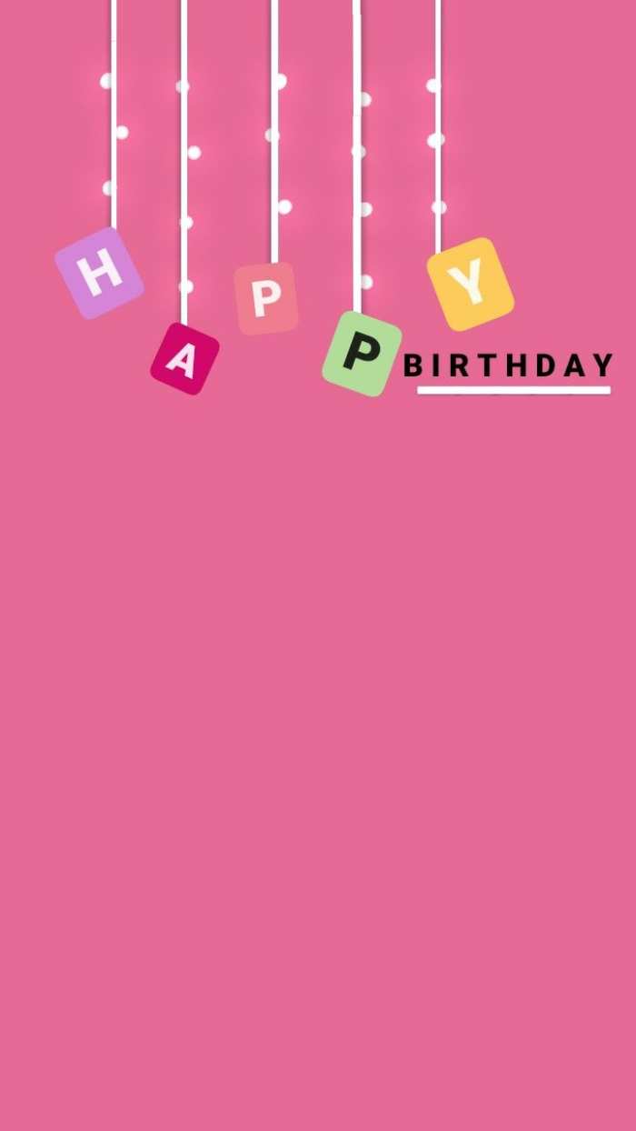 Pink Instagram Happy Birthday Story Post Background