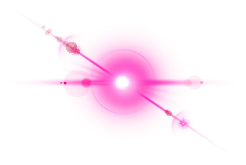 Pink Lens Flare Realistic PNG Images