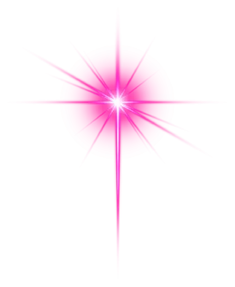 Pink Star Long Lens Flare PNG Download