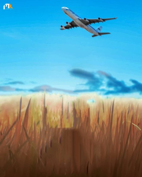 Plane Sky PicsArt CB Editing Background HD