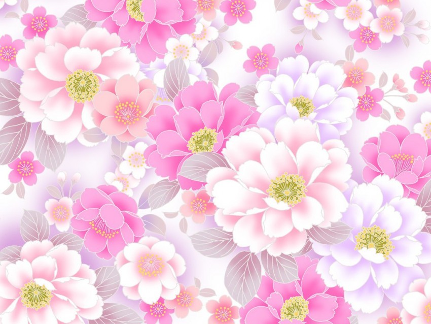 Pretty Flowers PowerPoint PPT Background