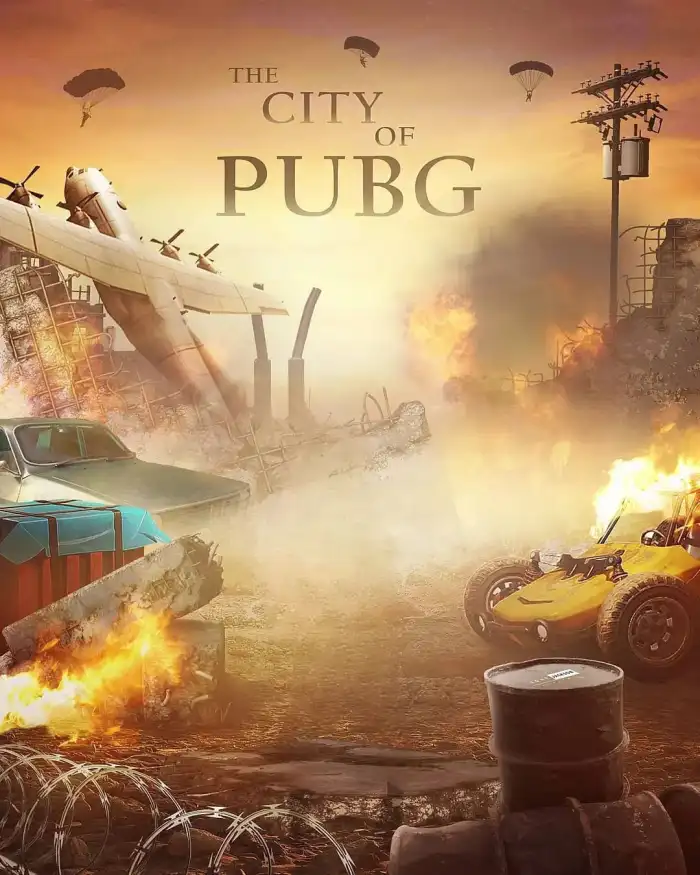 PUBG City Game Photo Editing Background Free