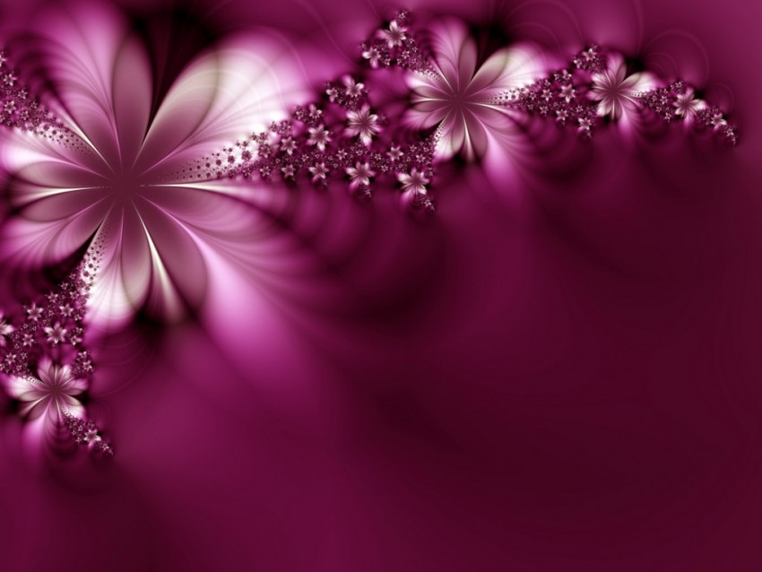 Purple Flower PowerPoint Background  Download