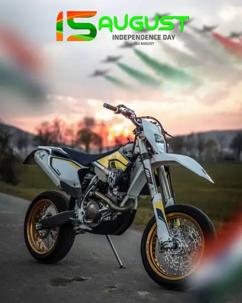 Racing Bike Happy 15 August CB Editing Background HD