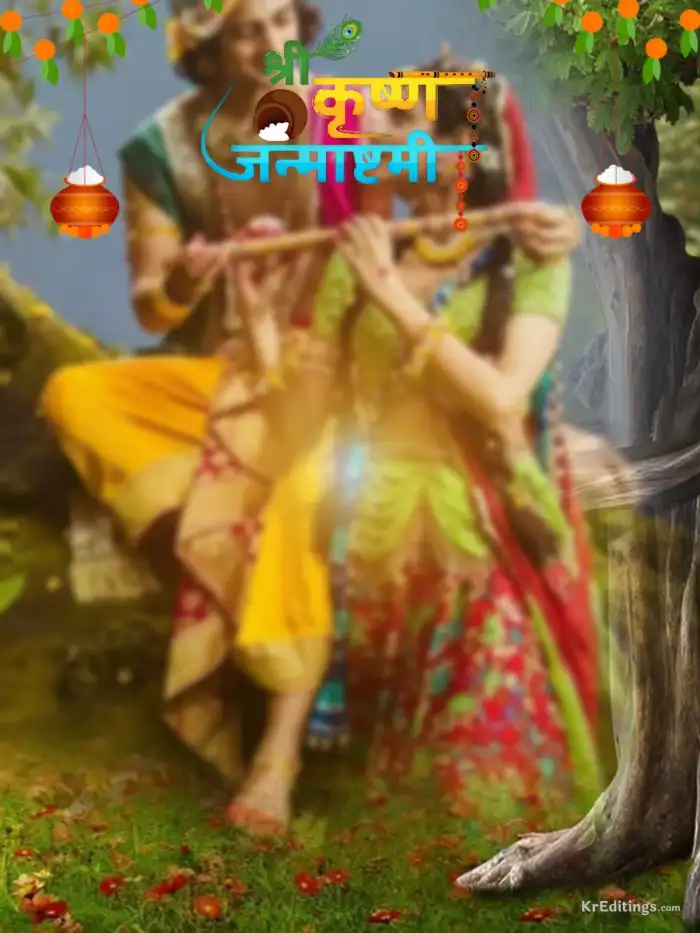 Radah Krishna Janmashtami  Editing Background For CB Picsart