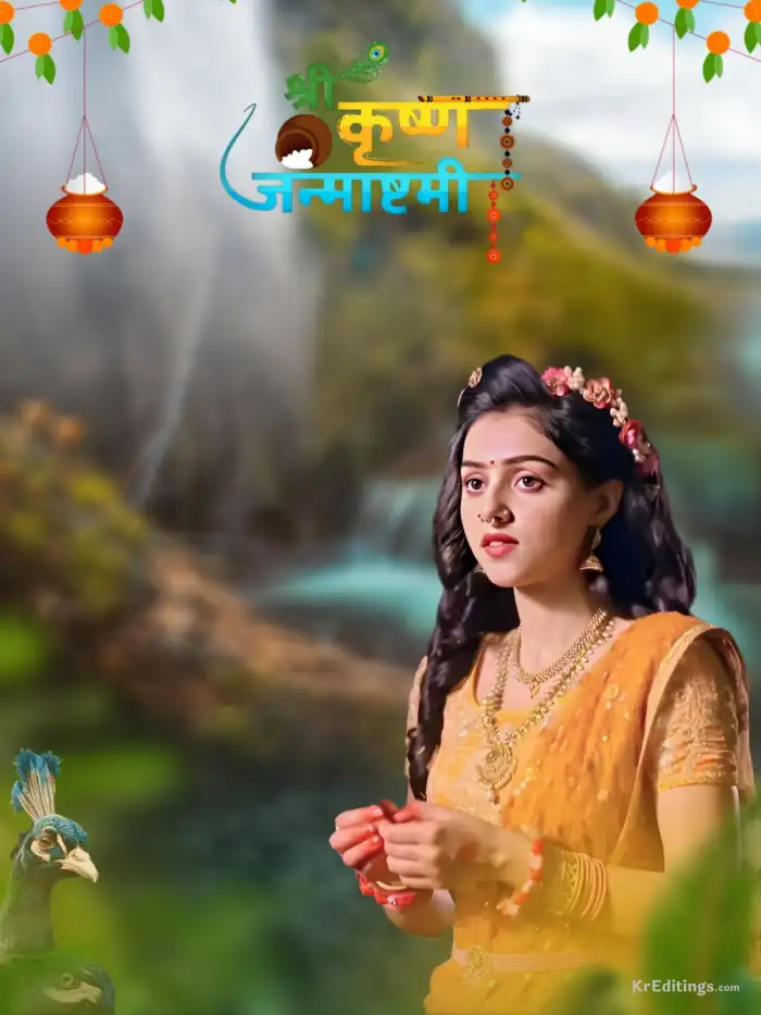 Radha Ji  Janmashtami  Editing Background