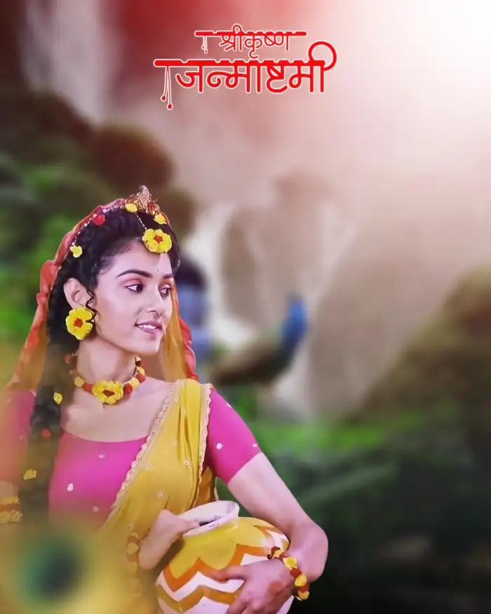 Radha Krishna Janmashtami Editing Background For CB Picsart