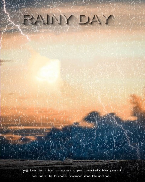 Rain Day PicsArt Editing HD Background