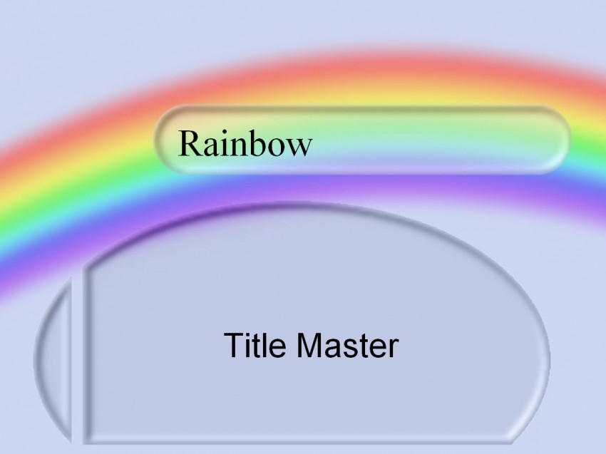 Rainbow PowerPoint PPT Background