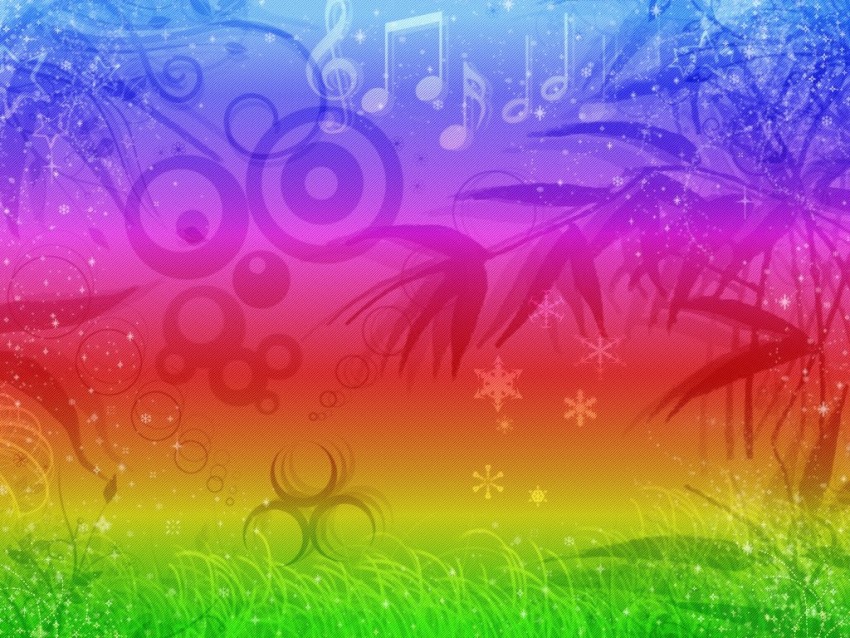 Rainbow PowerPoint PPT Background