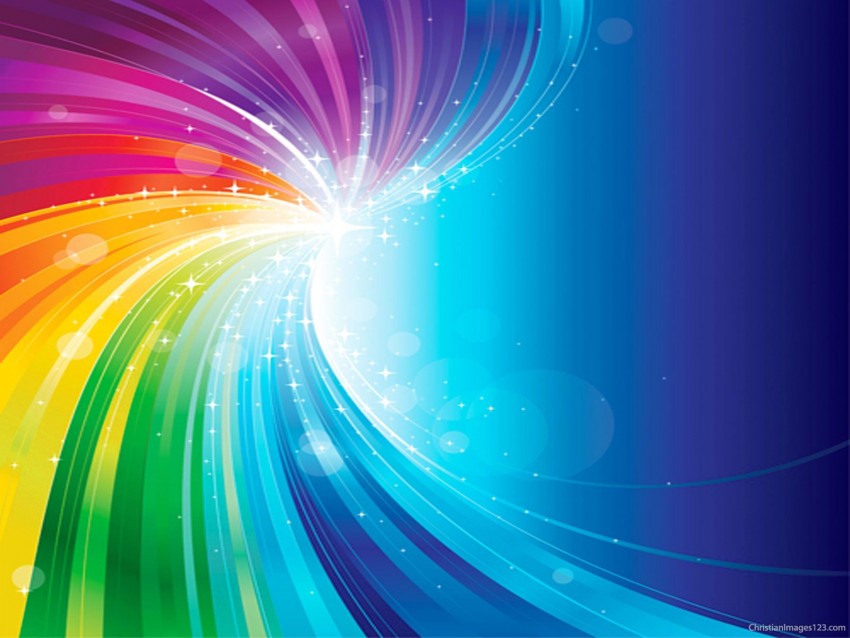 Rainbow PowerPoint PPT Background