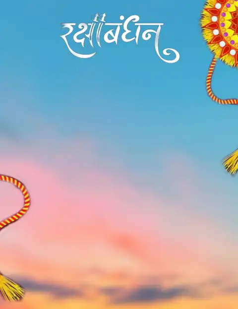 Raksha Bandhan Sunset Sky Editing Background HD