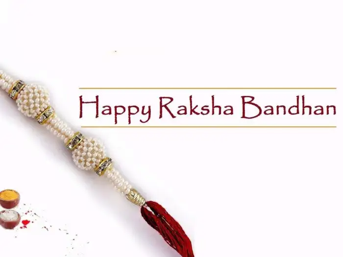 Raksha Bandhan White Rakhi Background HD Images