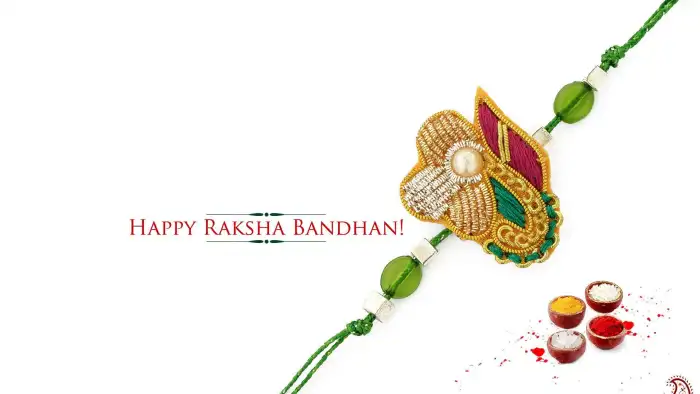 Raksha Bandhan White Rakhi Background HD Images