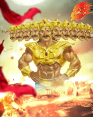 Ravan Happy Dussehra Editing Background  HD Images