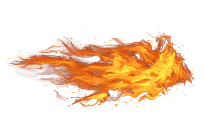 Realistic Fire Flame Background PNG Download