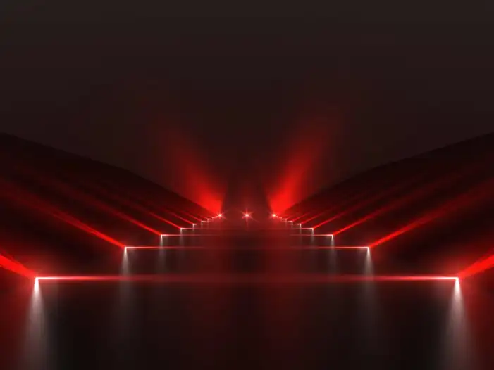 Red And Black Fox Light Free Background HD