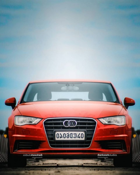 Red Car PicsArt Editing Background HD