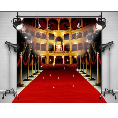 Red Carpet City Full HD Background Wallpaper