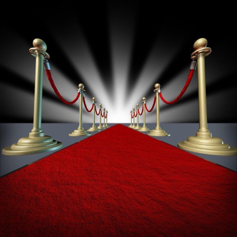 Red Carpet Spotlight Vip Stage Background Wallpaper