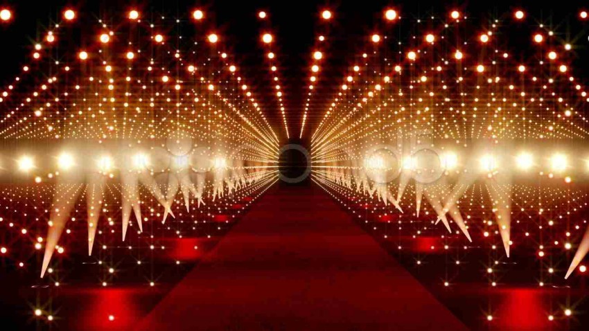 Red Carpet With Light Full HD Background Wallpaper