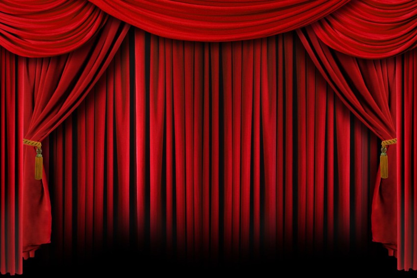 Red Curtain  Background Wallpaper Full HD