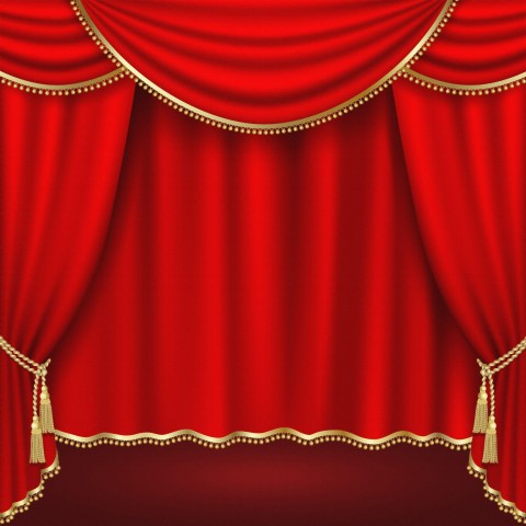 Red Curtain  Background Wallpaper High Resolution